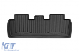 Specific rubber mats suitable for Tesla Model Y 2020-2025, 3-piece set, black color, with 24-month warranty from Frogum 3D ProLine series.-image-6223493