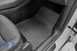 Specific rubber mats suitable for Tesla Model Y 2020-2025, 4-piece set, black color-image-6229345