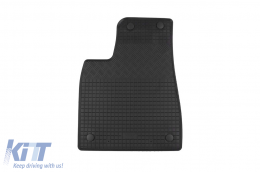 Specific rubber mats suitable for Tesla X after 2015, 4-piece set, black color-image-6229253