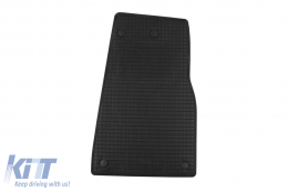 Specific rubber mats suitable for Tesla X after 2015, 4-piece set, black color-image-6229254