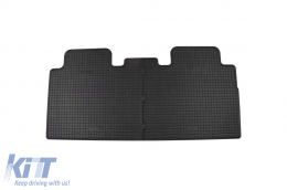 Specific rubber mats suitable for Tesla X after 2015, 4-piece set, black color-image-6229255