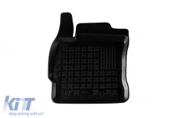 Specific rubber mats suitable for Toyota Auris, Auris Hybrid 2012-2018, 3-piece set, black color-image-6215164
