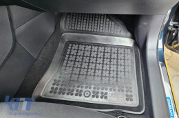 Specific rubber mats suitable for Toyota Auris, Auris Hybrid 2012-2018, 3-piece set, black color-image-6215172