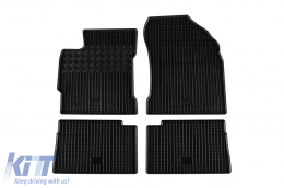 image-71-Specific rubber mats suitable for Toyota Auris 2012-2018, 4-piece set, black color
