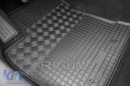 Specific rubber mats suitable for Toyota Auris 2012-2018, 4-piece set, black color-image-6228781