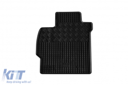 Specific rubber mats suitable for Toyota Auris, Corolla 2006-2012, 5-piece set, black color-image-6228786
