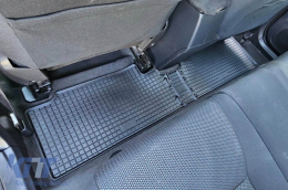 Specific rubber mats suitable for Toyota Auris, Corolla 2006-2012, 5-piece set, black color-image-6228791