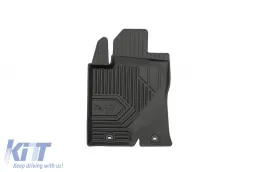 Specific rubber mats suitable for Toyota Avensis 2003-2009, Corolla E140, E150 2006-2013, 4-piece set, black color-image-6226979