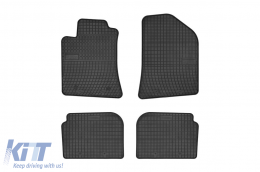 Specific rubber mats suitable for Toyota Avensis 2003-2009, 4-piece set, black color from Frogum El Toro series - ABFMT6019177