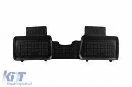 Specific rubber mats suitable for Toyota Aygo X after 2022, 3-piece set, black color-image-6215312