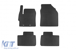 Specific rubber mats suitable for Toyota Aygo X after 2022, 4-piece set, black color - ABFMT6023771