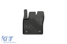 Specific rubber mats suitable for Toyota C-HR after 2016, 4-piece set, black color-image-6226690