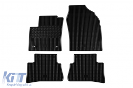 Specific rubber mats suitable for Toyota C-HR after 2016, 4-piece set, black color - ABFMT6018827