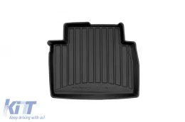 Specific rubber mats suitable for Toyota Camry IX Hybrid after 2018, 4-piece set, black color, with 24-month warranty-image-6223072