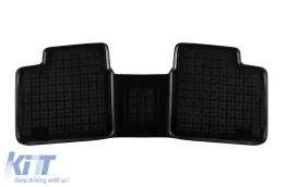Specific rubber mats suitable for Toyota Corolla 2012-2018, 3-piece set, black color-image-6215198