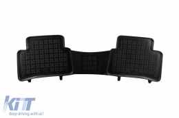 Specific rubber mats suitable for Toyota Corolla Cross Hybrid 4x4, 2x4 after 2022, 3-piece set, black color-image-6215324