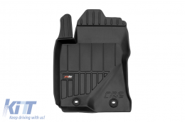 Specific rubber mats suitable for Toyota Corolla IX E120 2001-2007, 4-piece set, black color, with 24-month warranty-image-6222659