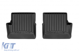 Specific rubber mats suitable for Toyota Corolla IX E120 2001-2007, 4-piece set, black color, with 24-month warranty-image-6222661