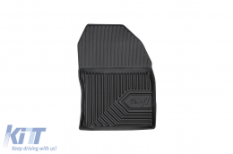 Specific rubber mats suitable for Toyota Corolla Cross FWD after 2022, 3-piece set, black color-image-6227222