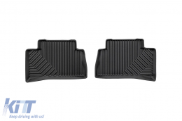 Specific rubber mats suitable for Toyota Corolla Cross FWD after 2022, 3-piece set, black color-image-6227223