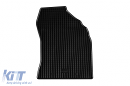 Specific rubber mats suitable for Toyota Corolla 2012-2017, 4-piece set, black color-image-6228942