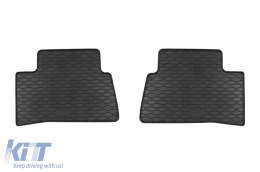 Specific rubber mats suitable for Toyota Corolla Cross after 2022, 4-piece set, black color-image-6229357