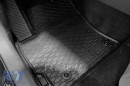 Specific rubber mats suitable for Toyota Corolla Cross after 2022, 4-piece set, black color-image-6229358