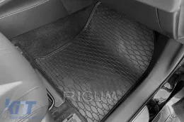 Specific rubber mats suitable for Toyota Corolla Cross after 2022, 4-piece set, black color-image-6229359