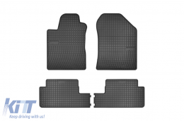 Specific rubber mats suitable for Toyota Corolla Verso 2004-2009, 4-piece set, black color - ABFMT6019417