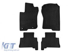 Specific rubber mats suitable for Toyota Land Cruiser 150 5 seats, 7 seats after 2009, 4-piece set, black color - ABFMT6018890