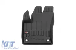 Specific rubber mats suitable for Toyota Prius IV after 2015, 4-piece set, black color, with 24-month warranty-image-6221766