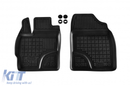 Specific rubber mats suitable for Toyota Prius 2009-2015, 4-piece set, black color-image-6215124