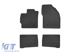 Specific rubber mats suitable for Toyota Prius 2010-2015, 4-piece set, black color from Frogum El Toro series - ABFMT6024024
