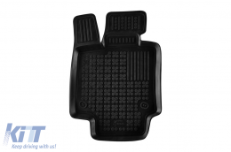 Specific rubber mats suitable for Toyota Rav4, Rav4 Hybrid after 2018 with automatic transmission, 4-piece set, black color-image-6215243