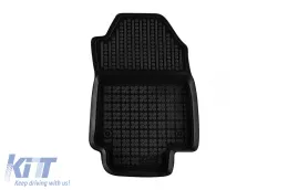 Specific rubber mats suitable for Toyota Rav4, Rav4 Hybrid after 2018 with automatic transmission, 4-piece set, black color-image-6215244