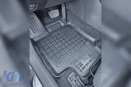 Specific rubber mats suitable for Toyota Rav4, Rav4 Hybrid after 2018 with automatic transmission, 4-piece set, black color-image-6215246