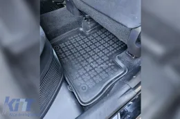 Specific rubber mats suitable for Toyota Rav4, Rav4 Hybrid after 2018 with automatic transmission, 4-piece set, black color-image-6215248
