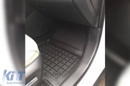 Specific rubber mats suitable for Toyota Rav4, Rav4 Hybrid after 2018 with automatic transmission, 4-piece set, black color-image-6215251