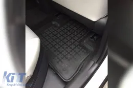 Specific rubber mats suitable for Toyota Rav4, Rav4 Hybrid after 2018 with automatic transmission, 4-piece set, black color-image-6215253