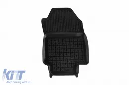 Specific rubber mats suitable for Toyota Rav4 4x4, 2x4 after 2018, 4-piece set, black color, version with manual transmission-image-6215317