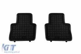 Specific rubber mats suitable for Toyota Rav4 4x4, 2x4 after 2018, 4-piece set, black color, version with manual transmission-image-6215318
