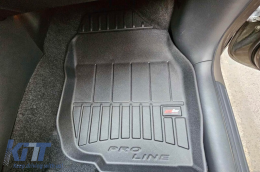 Specific rubber mats suitable for Toyota Rav4 2005-2012, 4-piece set, black color, with 24-month warranty-image-6221943