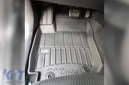 Specific rubber mats suitable for Toyota Rav4 Hybrid 2013-2019, 3-piece set, black color, with 24-month warranty-image-6222666