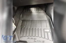 Specific rubber mats suitable for Toyota Rav4 Hybrid 2013-2019, 3-piece set, black color, with 24-month warranty-image-6222667