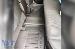 Specific rubber mats suitable for Toyota Rav4 Hybrid 2013-2019, 3-piece set, black color, with 24-month warranty-image-6222668