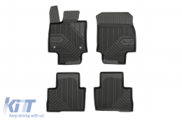 Specific rubber mats suitable for Toyota Rav4 hybrid after 2018, 4-piece set, black color - ABFMT6018463