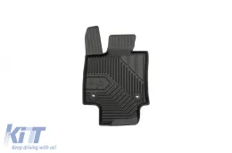 Specific rubber mats suitable for Toyota Rav4 hybrid after 2018, 4-piece set, black color-image-6226946