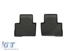 Specific rubber mats suitable for Toyota Rav4 hybrid after 2018, 4-piece set, black color-image-6226948