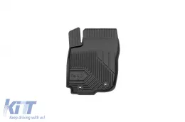 Specific rubber mats suitable for Toyota Rav4 Hybrid 2013-2019, 4-piece set, black color-image-6227097