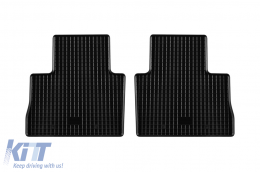 Specific rubber mats suitable for Toyota Rav4, Rav4 Hybrid after 2019, Suzuki Across after 2021, 4-piece set, black color-image-6229119